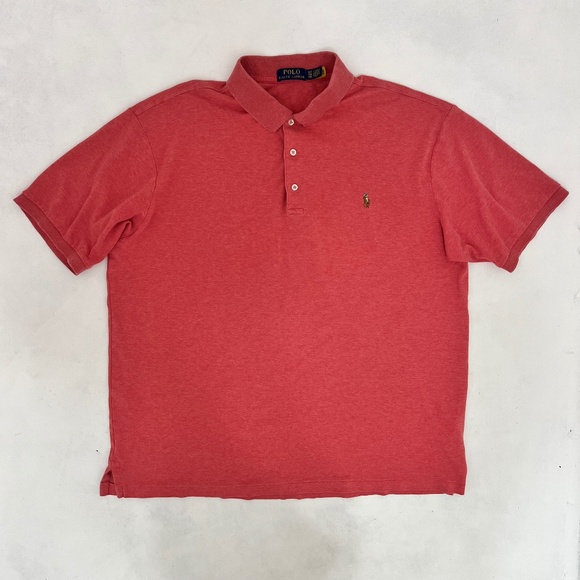Polo Ralph Lauren Other - Ralph Lauren Mens Size XL Polo Shirt Heather Red Collared Short Sleeve Golf Logo